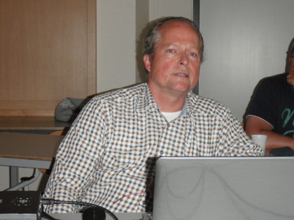 Garry aan het woord.